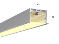Линейный светильник 49/32 IN S 3K (16/625)