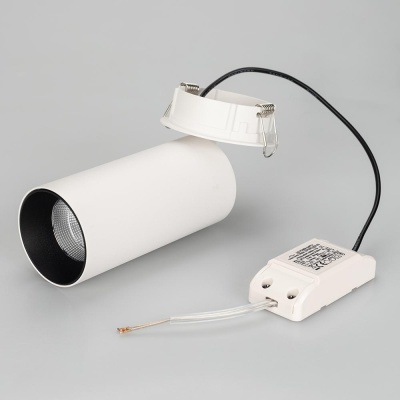 Светильник SP-POLO-BUILT-R65-8W White5000 (WH-BK, 40 deg)