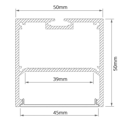 Профиль HOKASU S50 ral9005 LT70 — 2500мм