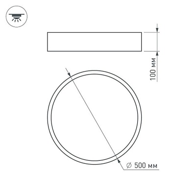 Светильник SP-TOR-TB500SB-35W Day White