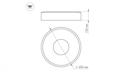 Светильник SP-TOR-TZ600SW-42W Day White