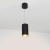 Светильник подвесной SP-POLO-R85-2-15W Warm White 40deg (Black, Gold Ring)