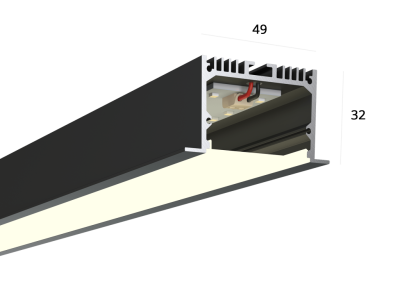 Линейный светильник 49/32 IN B 4K (64/2500)