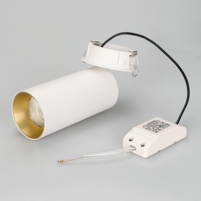 Светильник SP-POLO-BUILT-R65-8W White5000 (WH-GD, 40 deg)